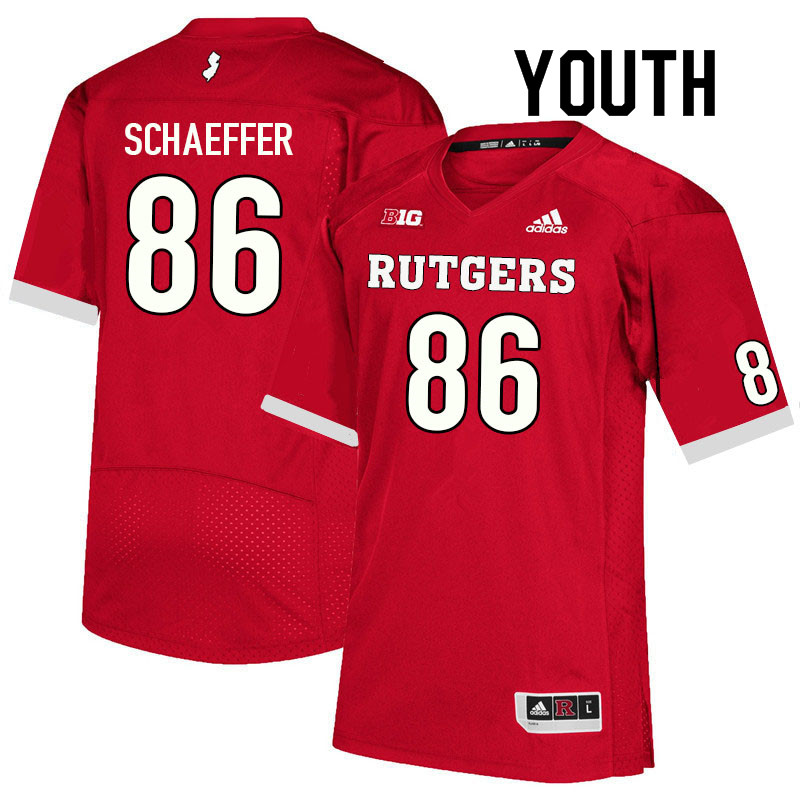 Youth #86 Kevin Schaeffer Rutgers Scarlet Knights College Football Jerseys Sale-Scarlet